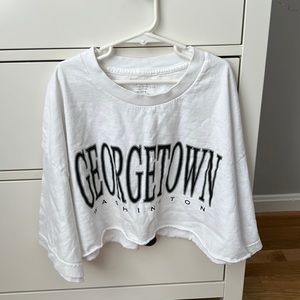 brandy melville georgetown crop t-shirt